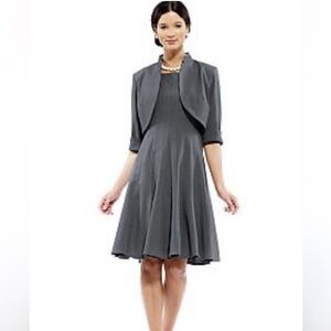 R&M Richards Gray Dress with Jacket/ Blazer